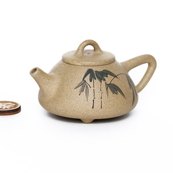 Чайник Исин, Ши Пяо, роспись глиной, №17, 70 мл